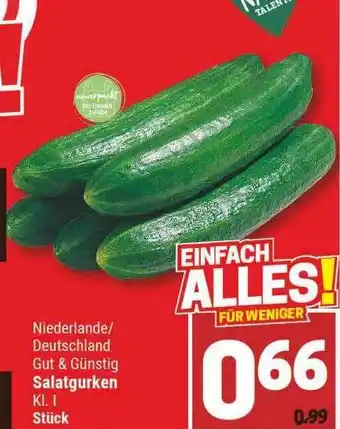 Marktkauf Gut & Günstig Salatgurken Angebot