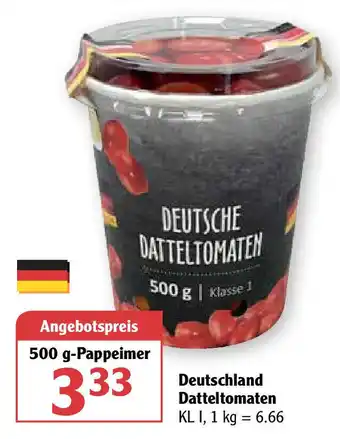 Globus Deutschland Datteltomaten 500g Angebot