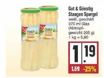 Edeka Gut & Günstig Stangen Spargel Angebot