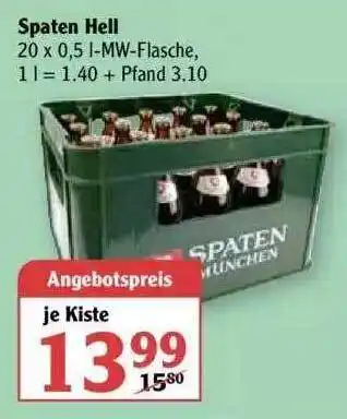 Globus Spaten Hell Angebot