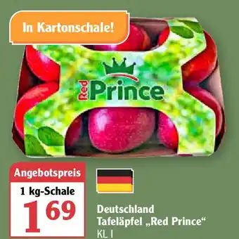 Globus Deutschland Tafeläpfel ,,Red Prince" 1kg Angebot