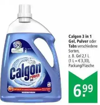 Marktkauf Calgon 3in1 Gel, Pulver Oder Tabs Angebot