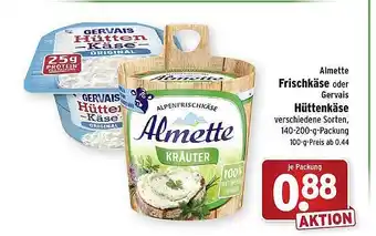 Wasgau Almette Frischkäse Oder Gervais Hüttenkäse Angebot