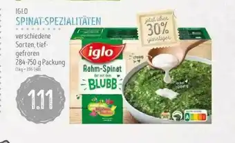 Edeka Struve Iglo Spinat-spezialitäten Angebot