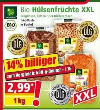 Norma Bio-hülsenfrüchte XXL Biosonne Angebot