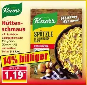 Norma Knorr Hüttenschmaus Angebot