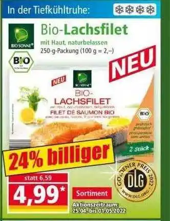 Norma Bio-lachsfilet Bio Sonne Angebot