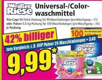 Norma Weißer Riese Universal- Colorwaschmittel Angebot