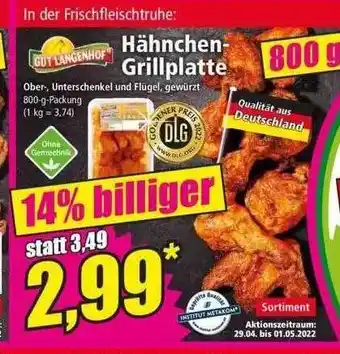 Norma Gut Langenhof Hähnchen-grillplatte Angebot