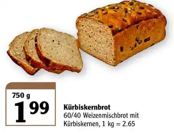 Globus Kürbiskernbrot 750g Angebot