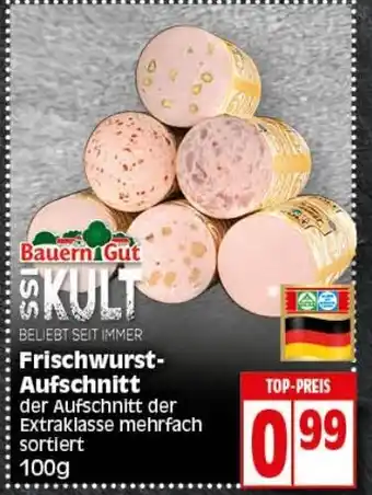 Elli Markt Bauern Gut Frischwurst Aufschnitt 100g Angebot