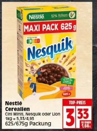 Elli Markt Nestlé Cerealien 625/675g Packung Angebot