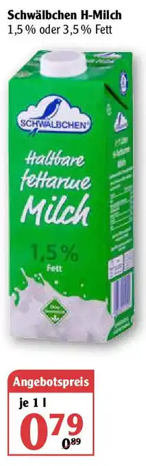 Globus Schwälbchen H-Milch 1L Angebot