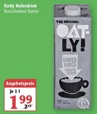 Globus Oatly Haferdrink 1L Angebot