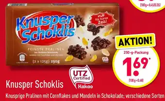 Aldi Nord Knusper Schoklis 250 g Angebot