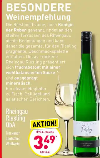 Aldi Nord Rheingau Riesling Qba 0,75 L Angebot