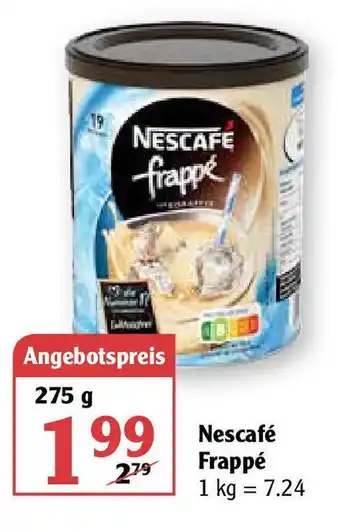 Globus Nescafé Frappé 275g Angebot