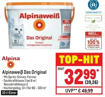 METRO Alpinaweiß Das Original 10L Eimer Angebot