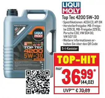 METRO Liqui Moly Top Tec 4200 5W-30, 5 L Kanister Angebot