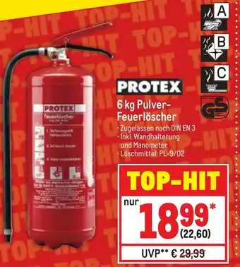 METRO Protex 6kg Pulver Feuerlöscher Angebot