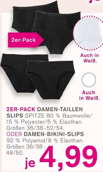 KODi 2er Pack Damen Taillen Slips oder Damen Bikini Slips Angebot