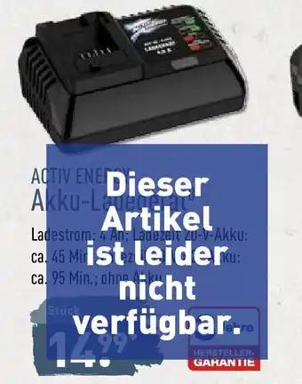 Aldi Nord Activ Energy Akku Ladegerat Angebot