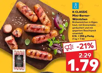 Kaufland K-Classic Mini Berner Würstchen 250g Packg. Angebot