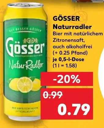 Kaufland Gösser Naturradler 0,5L Dose Angebot