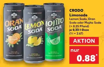 Kaufland Crodo Limonade 0,33 L Dose Angebot