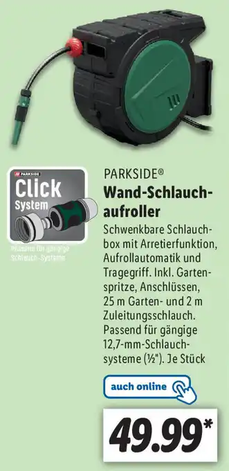 Lidl Parkside Wand Schlauchaufroller Angebot