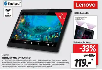 Lidl Lenovo Tablet ,,Tab M10 ZA4H0021SE" Angebot