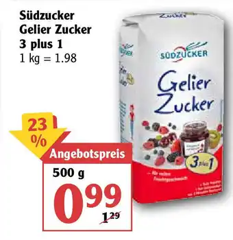 Globus Südzucker Gelier Zucker 3 plus 1 500g Angebot