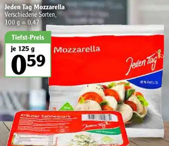 Globus Jeden Tag Mozzarella 125g Angebot