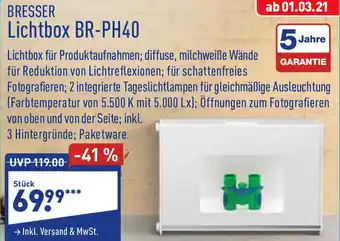 Aldi Nord Bresser Lichtbox BR Ph40 Angebot