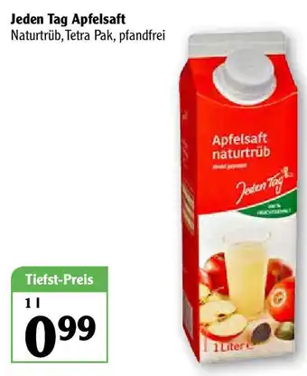 Globus Jeden Tag Apfelsaft 1L Angebot