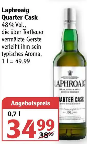 Globus Laphroaig Quarter Cask 0,7L Angebot