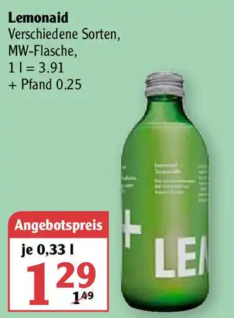 Globus Lemonaid 0,33L Angebot