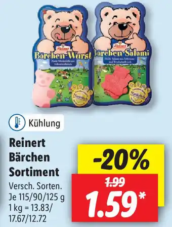 Lidl Reinert Bärchen Sortiment 115/90/125 g Angebot