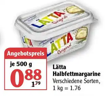 Globus Lätta Halbfettmargarine 500g Angebot