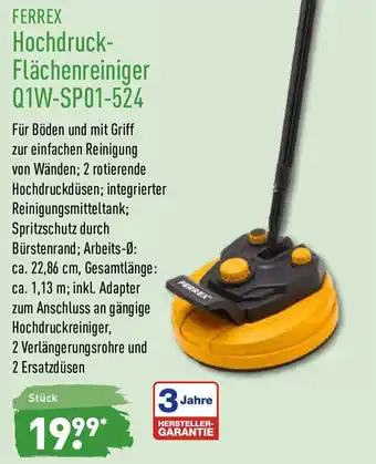 Aldi Nord Ferrex Hochdruck Flächenreiniger Q1W SPO1 524 Angebot