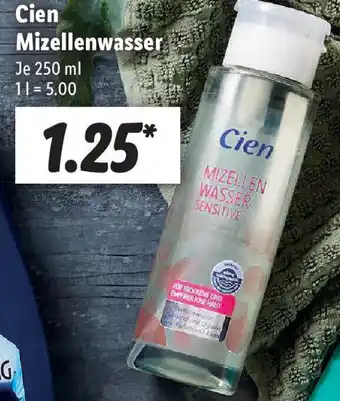 Lidl Cien Mizellenwasser 250 ml Angebot