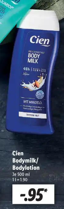 Lidl Cien Bodymilk/Bodylotion 500 ml Angebot
