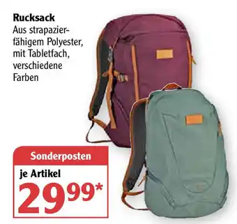 Globus Rucksack Angebot