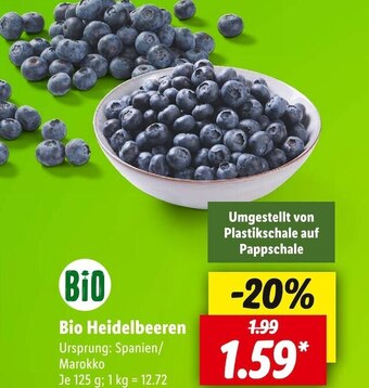 Lidl Bio heidelbeeren Angebot