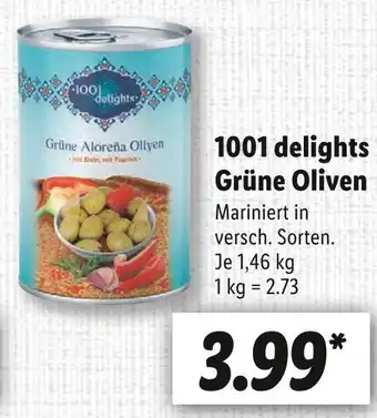 Lidl 1001 delights grüne oliven Angebot