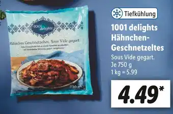 Lidl 1001 delights hähnchen-geschnetzeltes Angebot