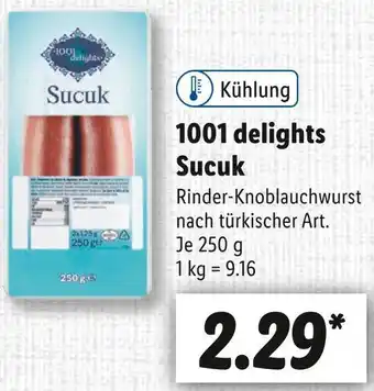 Lidl 1001 delights sucuk Angebot