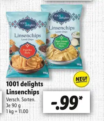 Lidl 1001 delights linsenchips Angebot