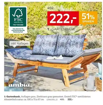 XXXLutz Ambia garden gartenbank Angebot