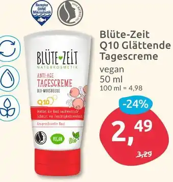 Budni Blüte-zeit q10 glättende tagescreme Angebot